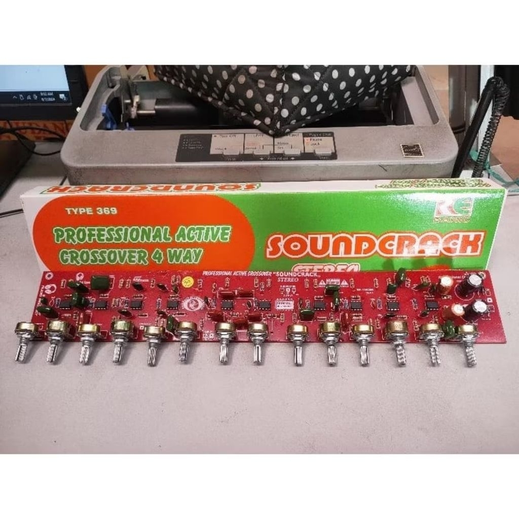 Kit Aktif crossover 4 Way Stereo Soundcrack Type 369".