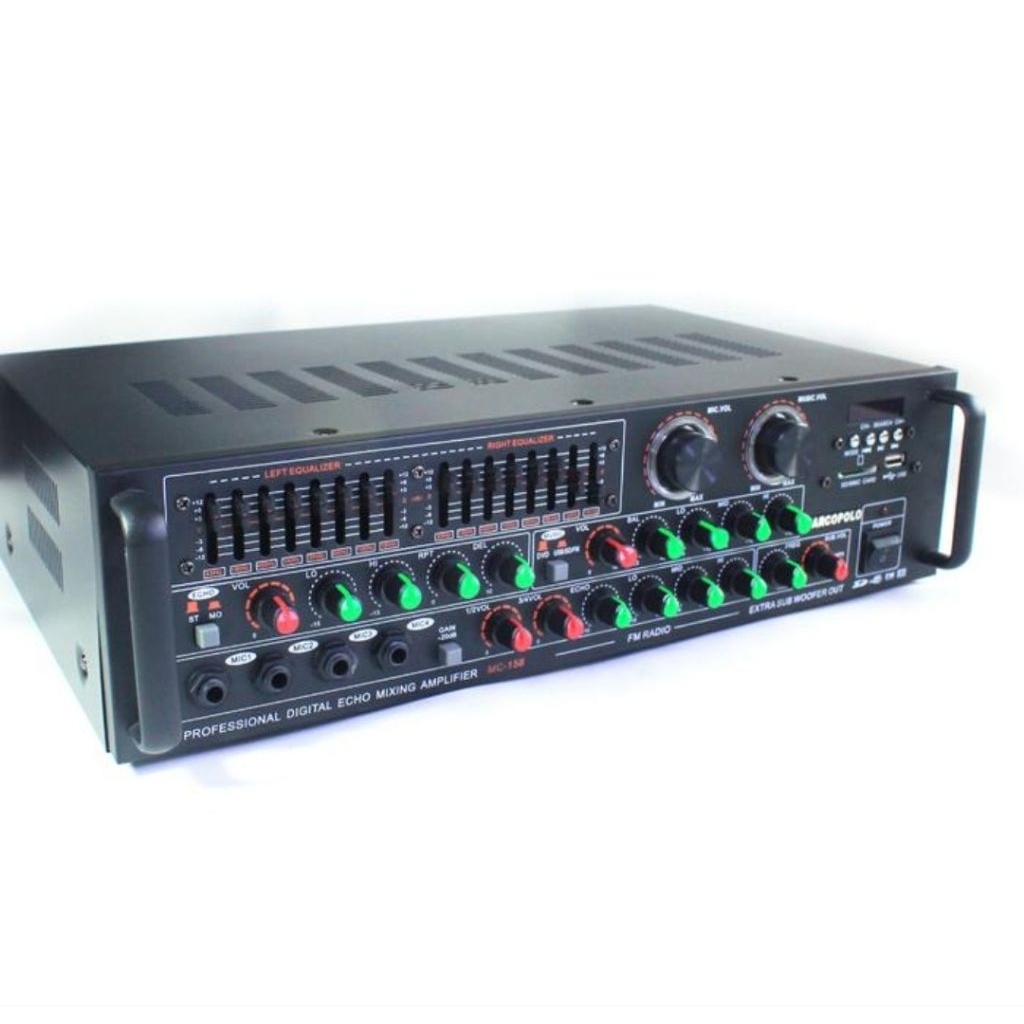 Marcopolo Amplifier MC 158 Profesional Digital Echo Mixing Amplifier dengan Fitur Echo dan Mixing am