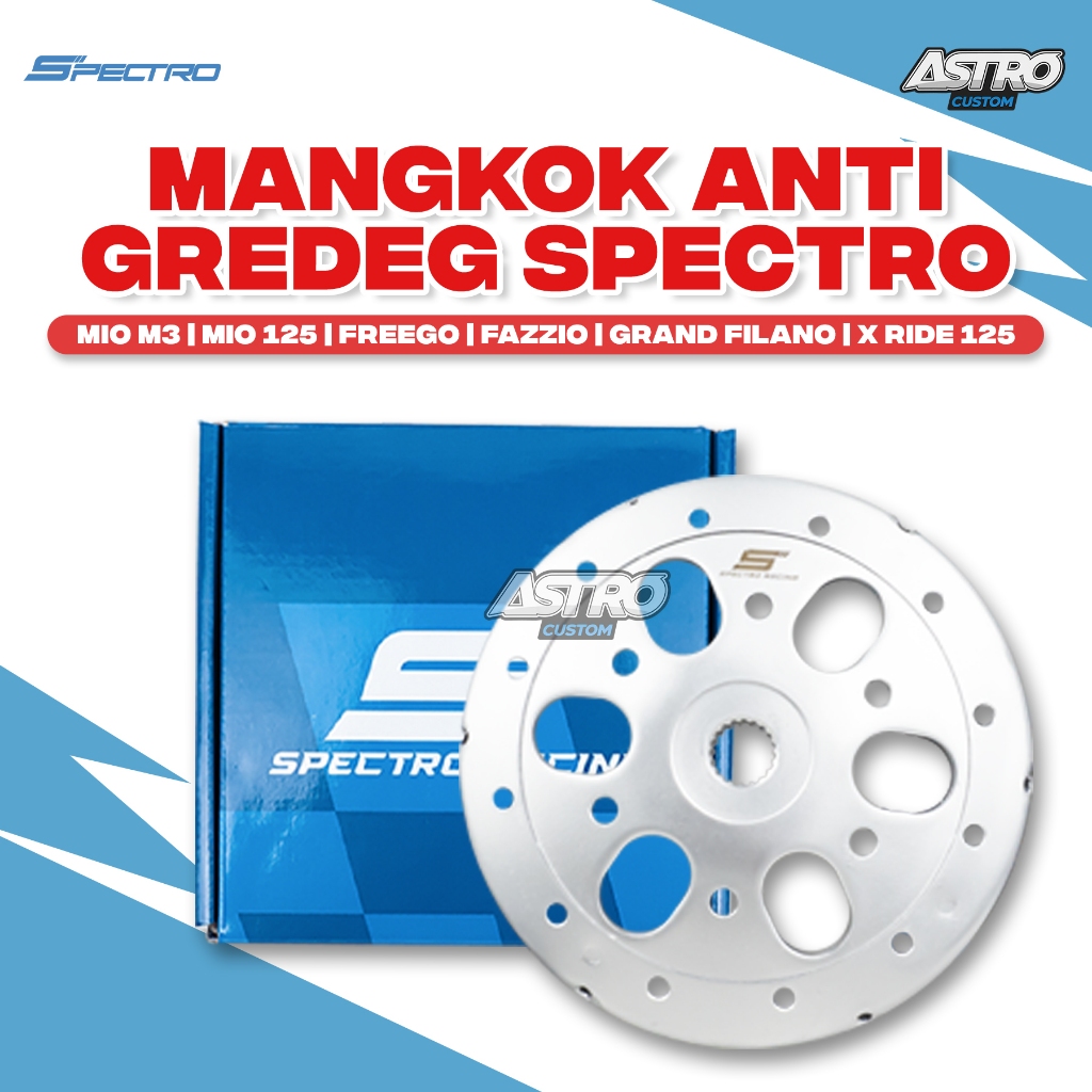 Spectro Mangkok Kampas Ganda MIO M3 S Z 125 SOUL GT 125 XRIDE 125 FINO 125 Anti Gredeg CVT Racing