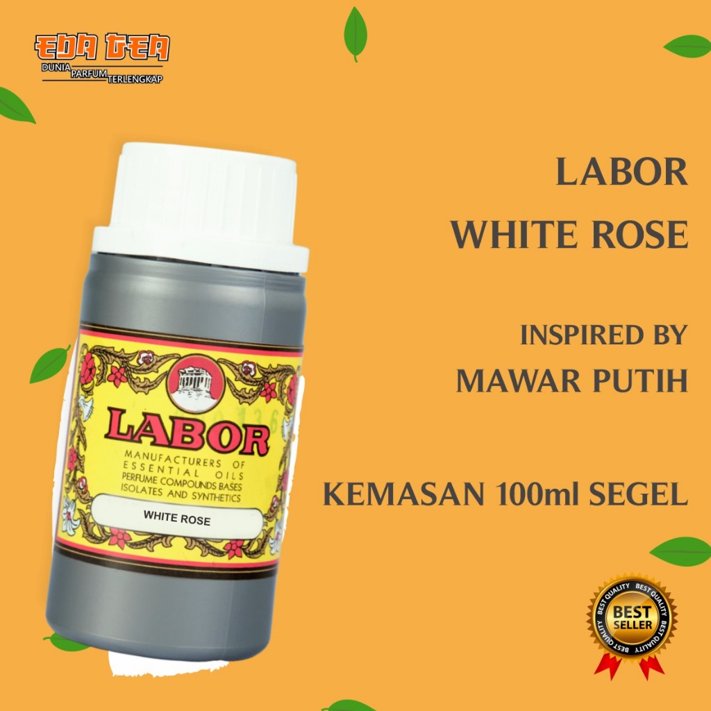 bibit parfum murni WHITE ROSE | MAWAR PUTIH | LABOR 100ML SEGEL