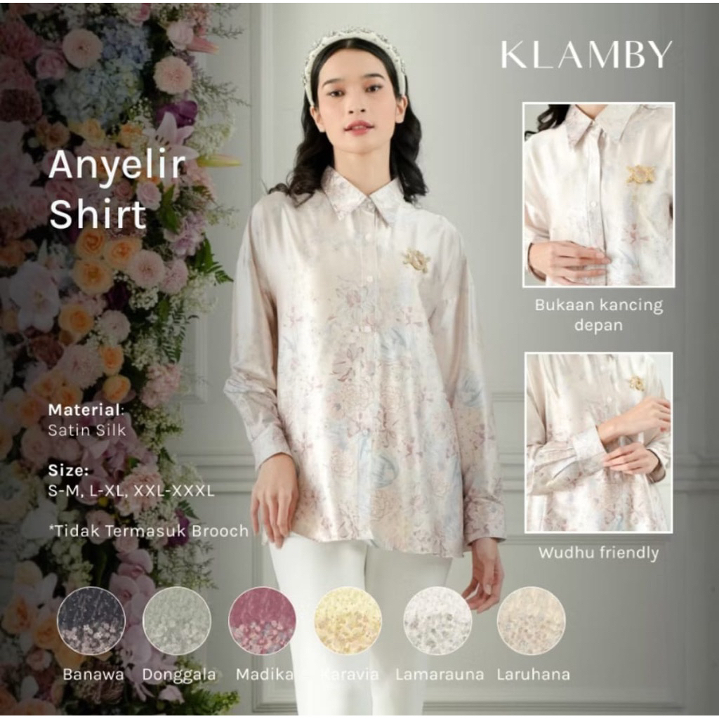 Wearing Klamby | Anyelir Shirt Laruhana dan Banawa