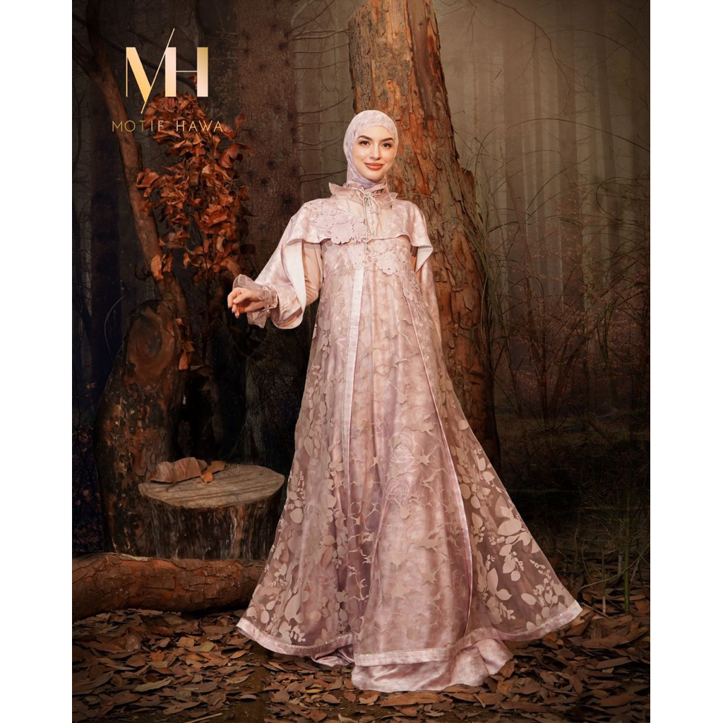 [MOTIF HAWA] Gamis Syari Printing / Dress Set Premium “ANSARALOKA” by : motif hawa