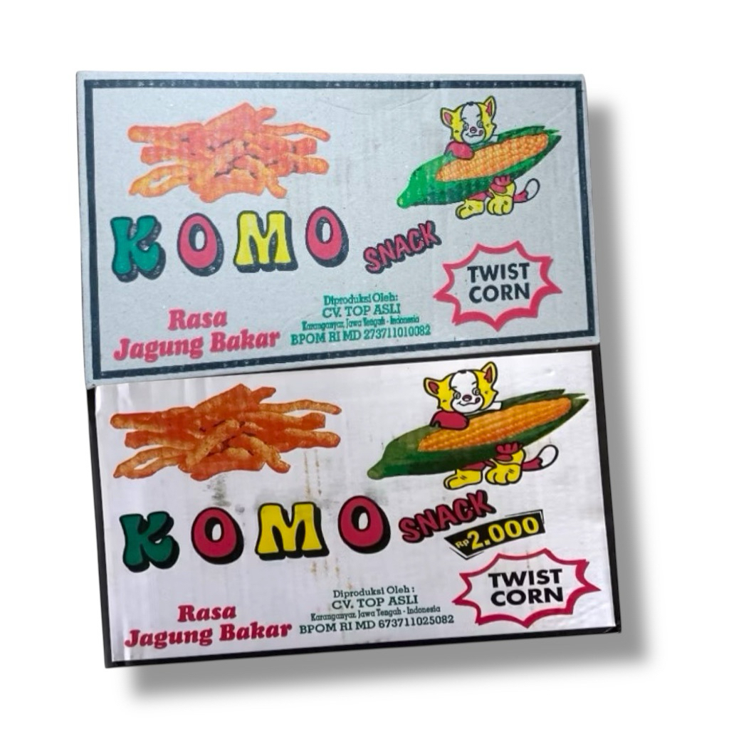Ciki Komo 1 Dus Isi 40 Bungkus Snack Tradisional Chiki Komo Rasa Jagung Bakar