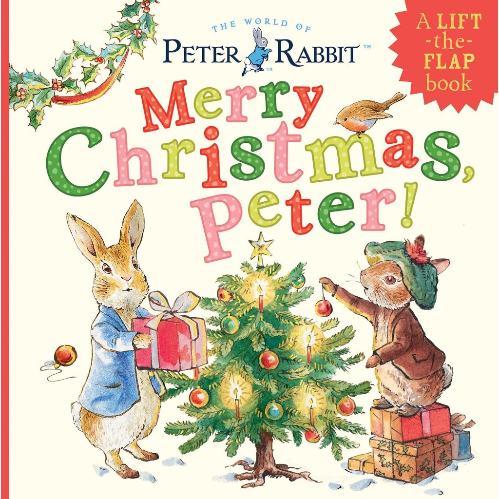 Merry Christmas, Peter: A Lift-the-Flap Book (Peter Rabbit) Board book - Lift the Flap Book - New an