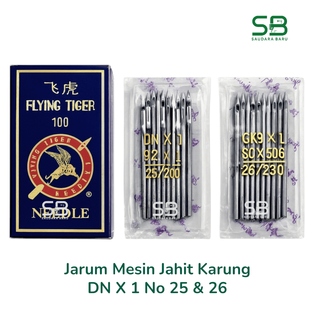 Jarum Mesin Jahit Karung NP7A Jarum DN X 1 No 25 DNX1 25 Jarum Mesin Karung GK 9 No 26 GK-9 230/26