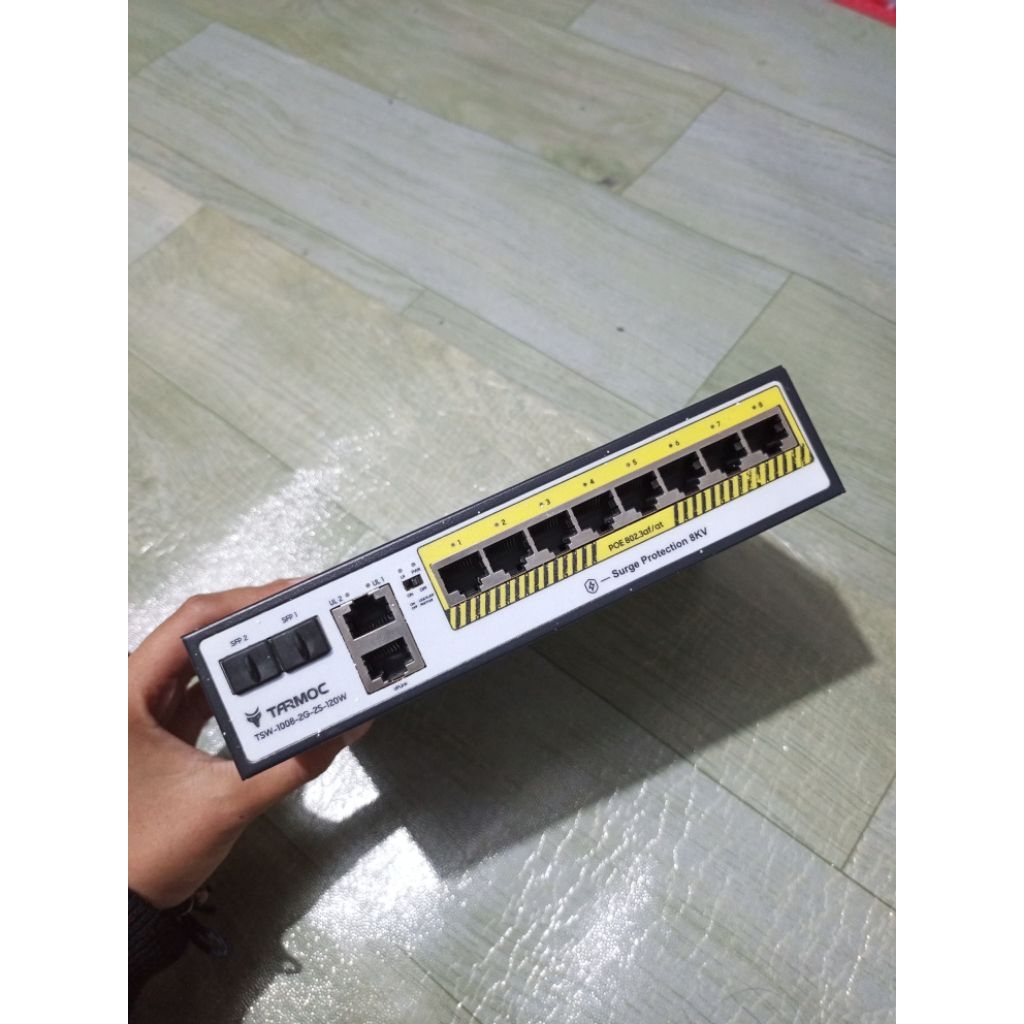 Tarmoc TSW-1008-2G-120W, 8 Port Gigabit POE 802.3af/at POE Switch 120W
