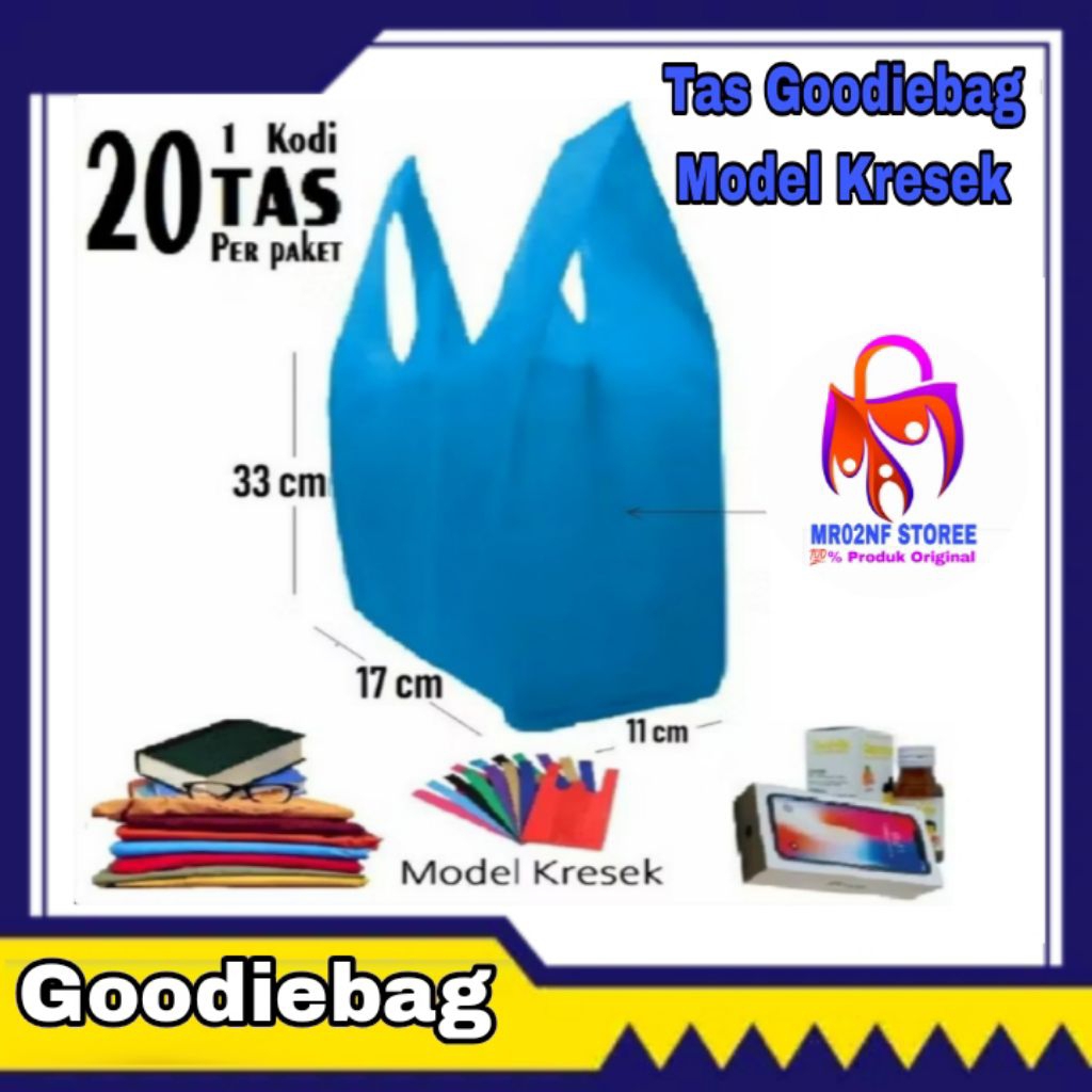 Tas Kain Spunbond Goodiebag Handle Kresek Ukuran S,M,L Souvenir,Seminar,Taskado,lebaran,sablon,kanto