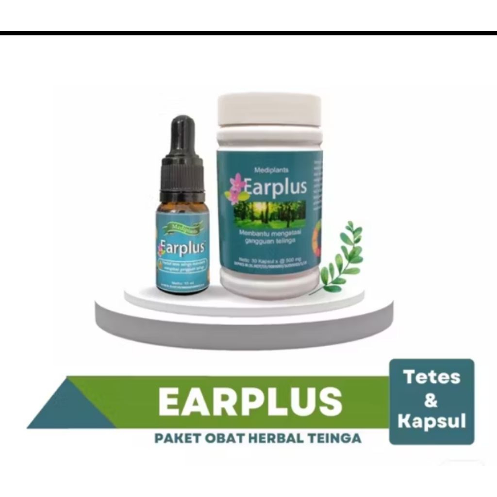 EARPLUS OBAT HERBAL UNTUK TELINGA KABSUL/BERAIR ASLI100% ORIGINAL