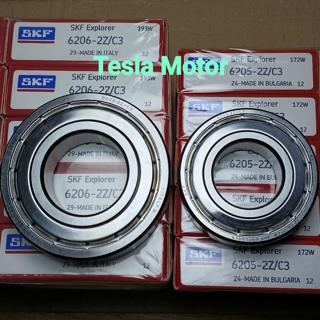 Bearing 6205 6206 2Z/C3 SKF ITALY BULGARIA TUTUP BESI