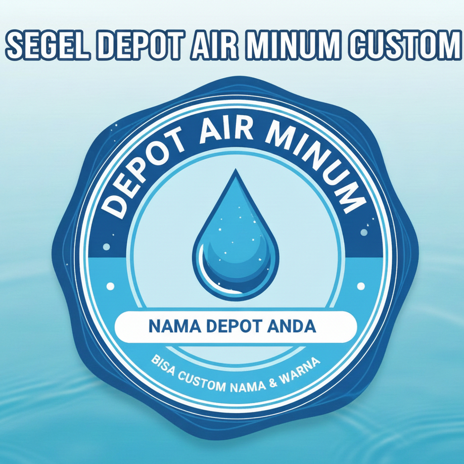 Segel Depot Air Minum Custom Nama Depot Sendiri