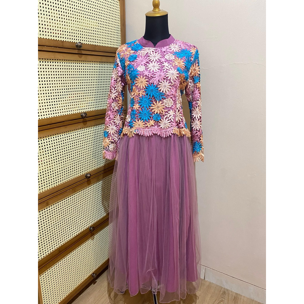 dress remaja brokat tile