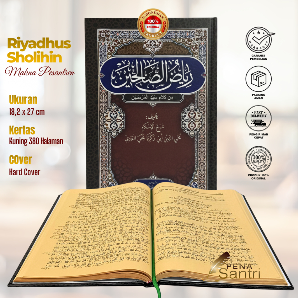 KITAB RIYADUS SHOLIHIN MAKNA PESANTREN - RIYADUS SOLIHIN MAKNA PESANTREN  KWAGEAN HARD COVER