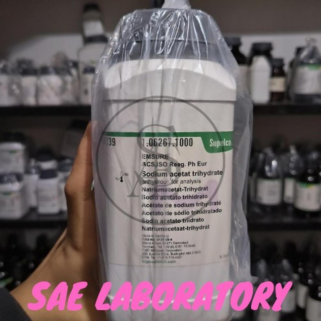 REPACK/ECER SODIUM ACETATE TRIHYDRATE / NATRIUM ASETAT MERCK 1.06267.1000 MERCK 106267 REPACK 1GR