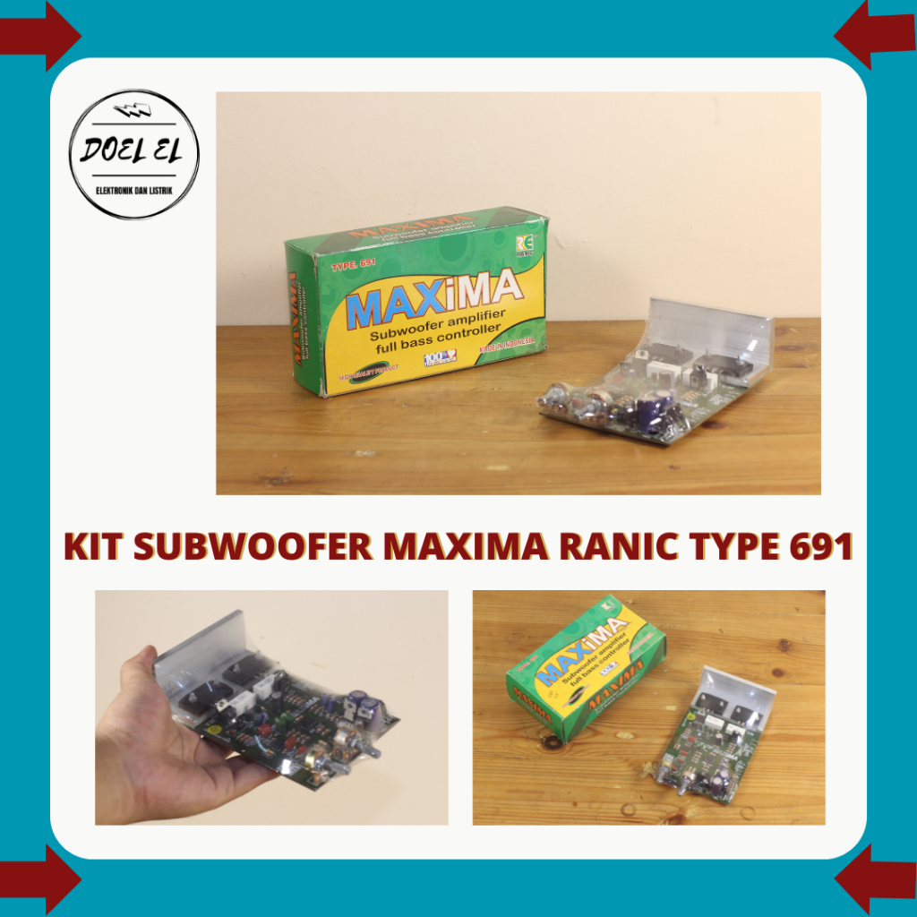 KIT SUBWOOFER AMPLIFIER RANIC TYPE 691 MAXIMA  | KIT SUBWOOFER TR SANKEN