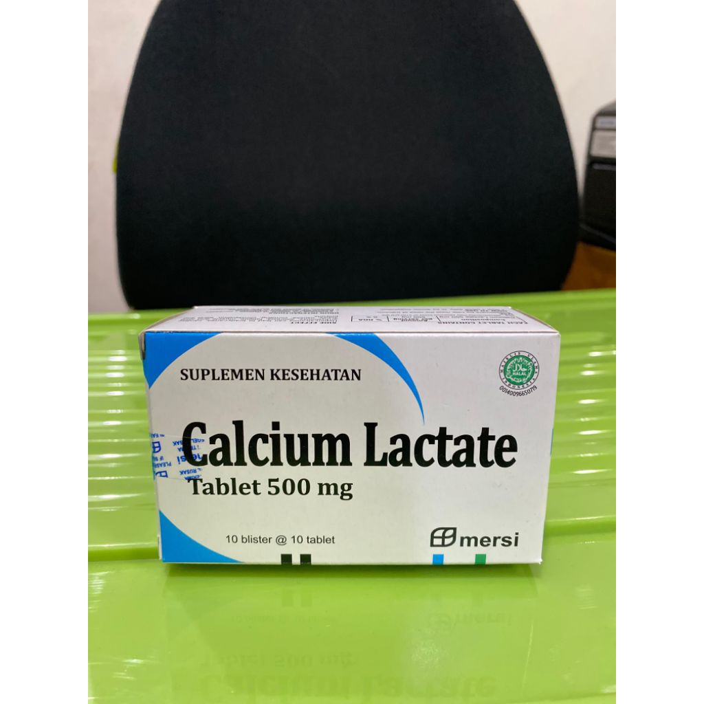 CALCIUM LACTATE 500 MG MERSI - Suplemen Kalsium tulang