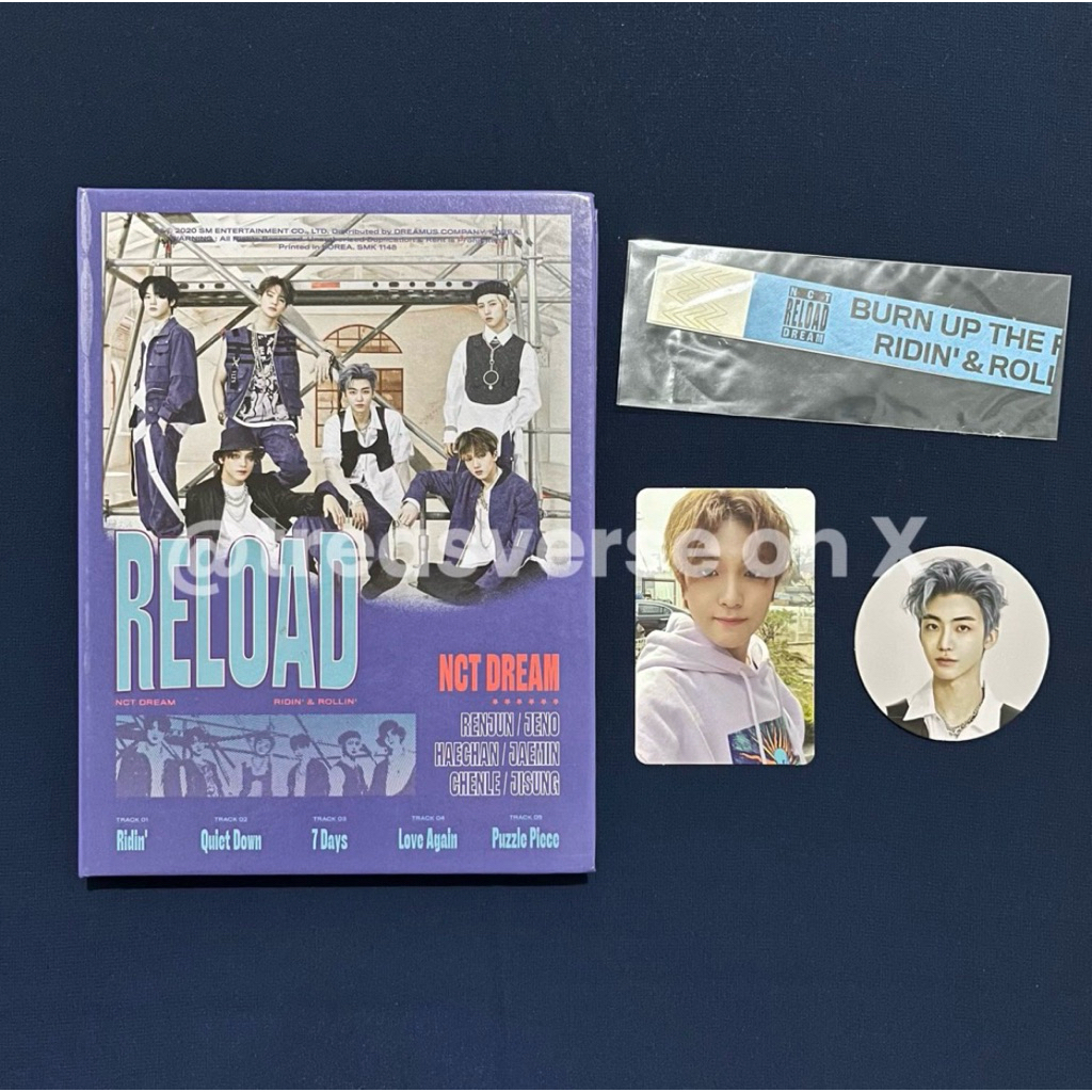 Official Album NCT DREAM Reload (Rollin ver.) Fullset Unsealed