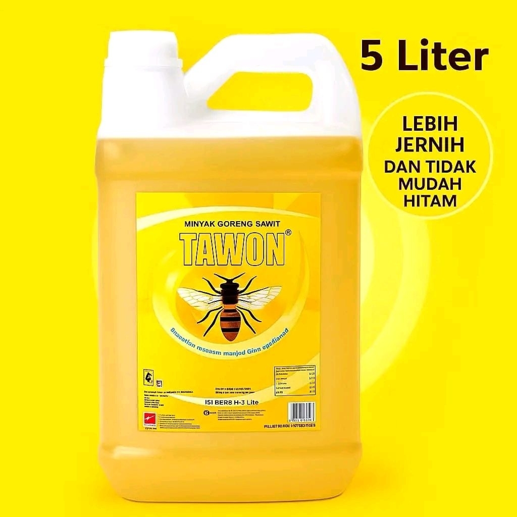 MINYAK Goreng Tawon 5 Liter / Minyak Goreng Sawit 5 Liter  / Minyak goreng 5 liter Murah