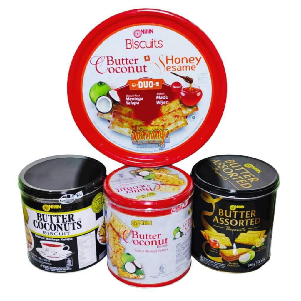 NISSIN BUTTER COCONUT KALENG - BISKUIT KELAPA NISSIN