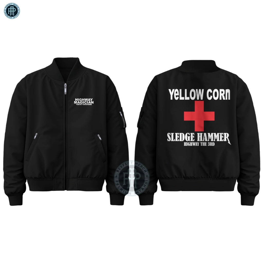 Jaket Bomber Yellow Corn Sledge Hammer Highway Magician Yokohama