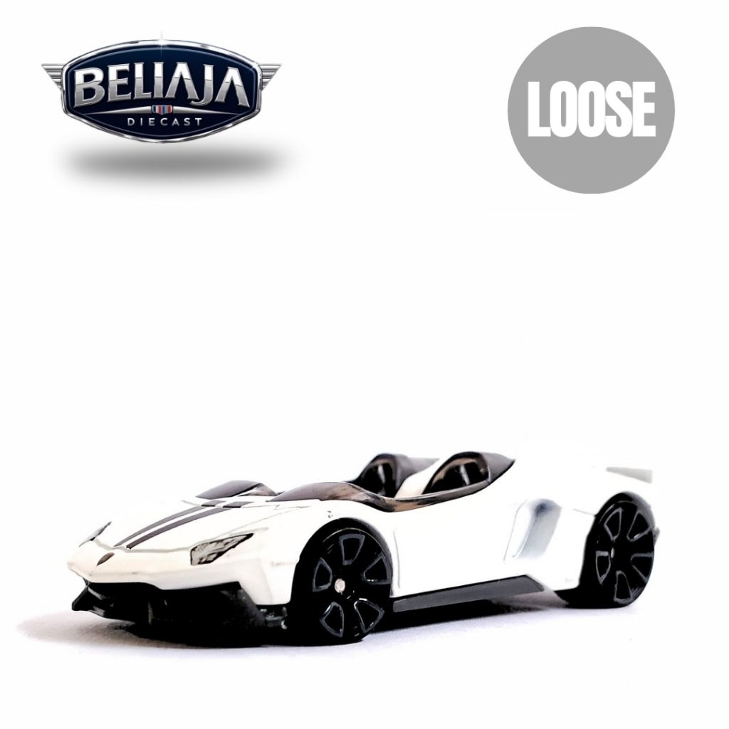 HOT WHEELS LAMBORGHINI AVENTADOR J WHITE LOOSE
