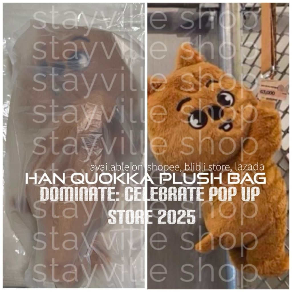 (ready stok) HANQUOKKA HAN QUOKKA PLUSH BAG skzoo skz pop-up store 2025 Stray Kids Official JYP Ente