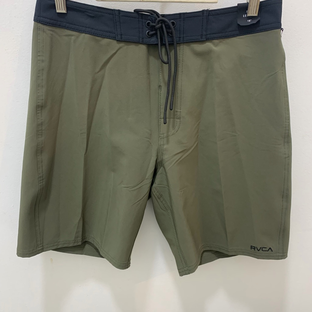 Celana Renang Pria Rvca Original Va Trunk Solid Fatique New