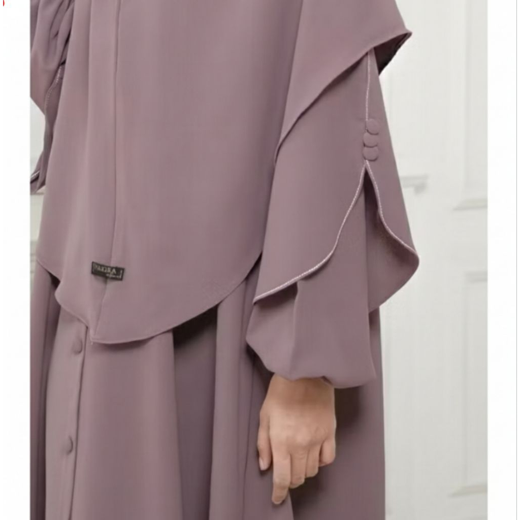 Gamis Wanita Luna Set Khimar Gamis Abaya Umroh Baju Lebaran Wanita Terbaru