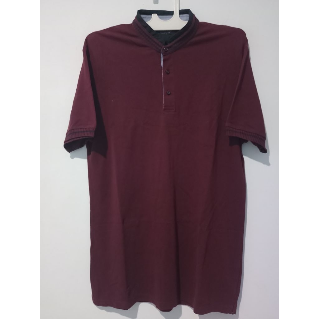 baju kaos kerah zara man fashion casual pria