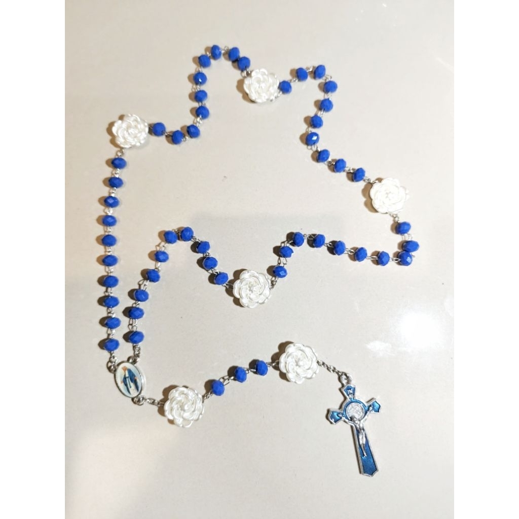 Kalung Rosario Katolik Maria Mawar