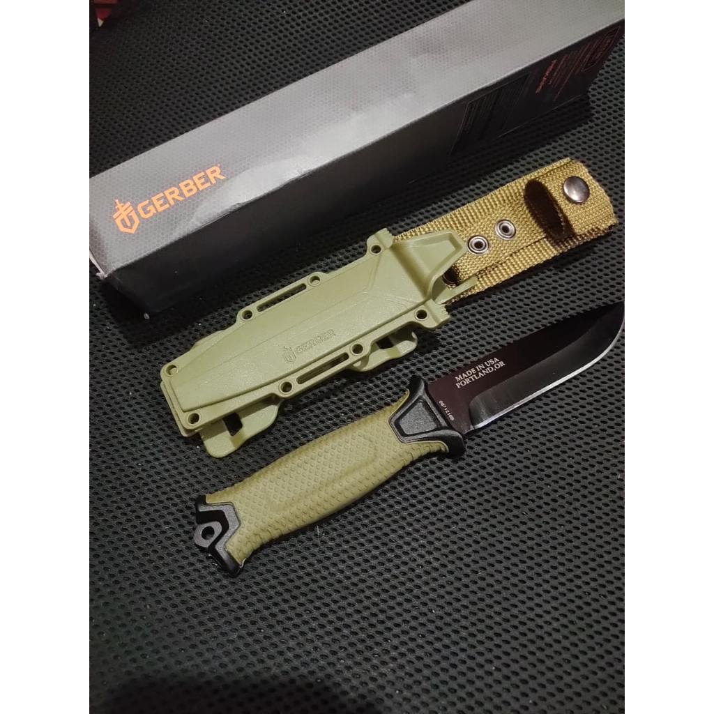 Pisau Survival Gerber P1497 Hijau