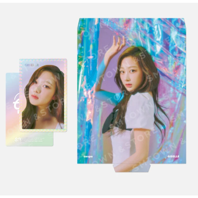 READY KWANGYA SALE - aespa Oh Caendy Pocket Hologram Photocard Set AURORA VER. SM Official MD GISELL