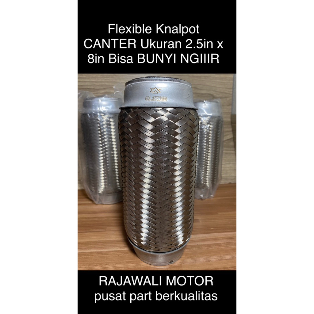 Flexible Knalpot GRADE ORI CANTER 110/125 hd PS136HDX PS135 PS100 PS120 EMPLUNG Ukuran  63.5x200mm 2