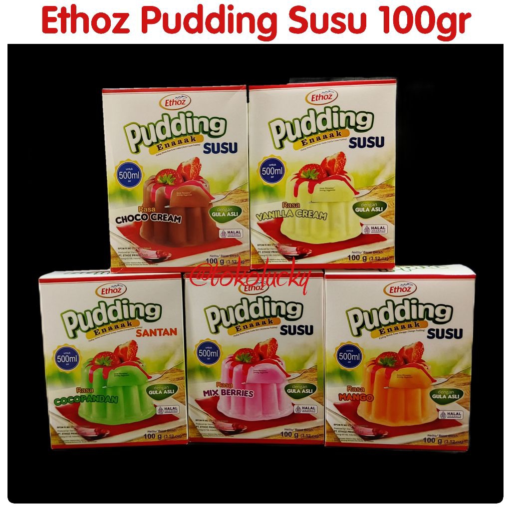 Ethoz Pudding Susu 100gr/Ethoz Pudding/Pudding susu