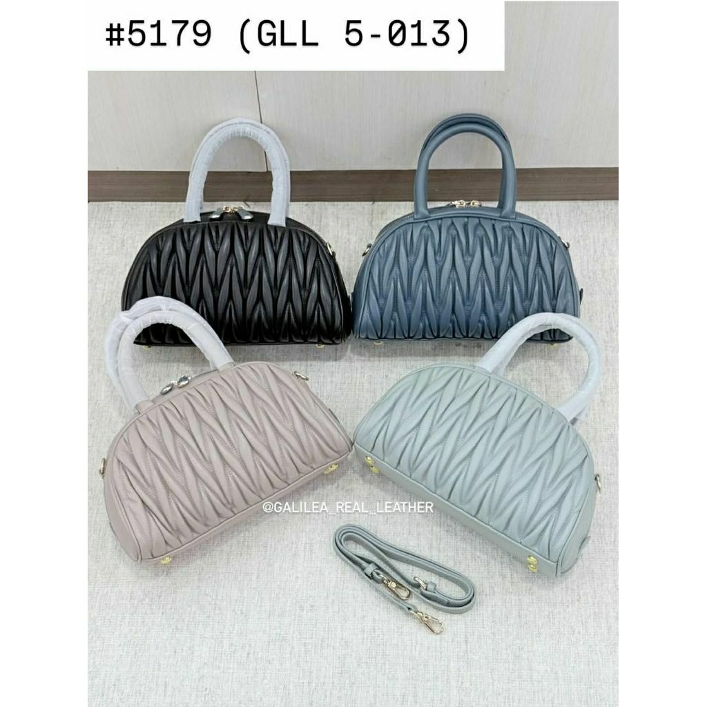 [GENUINE LEATHER] 5179 GLL 5-013 TAS TENTENG SELEMPANG WANITA KULUT DOMBA ASLI