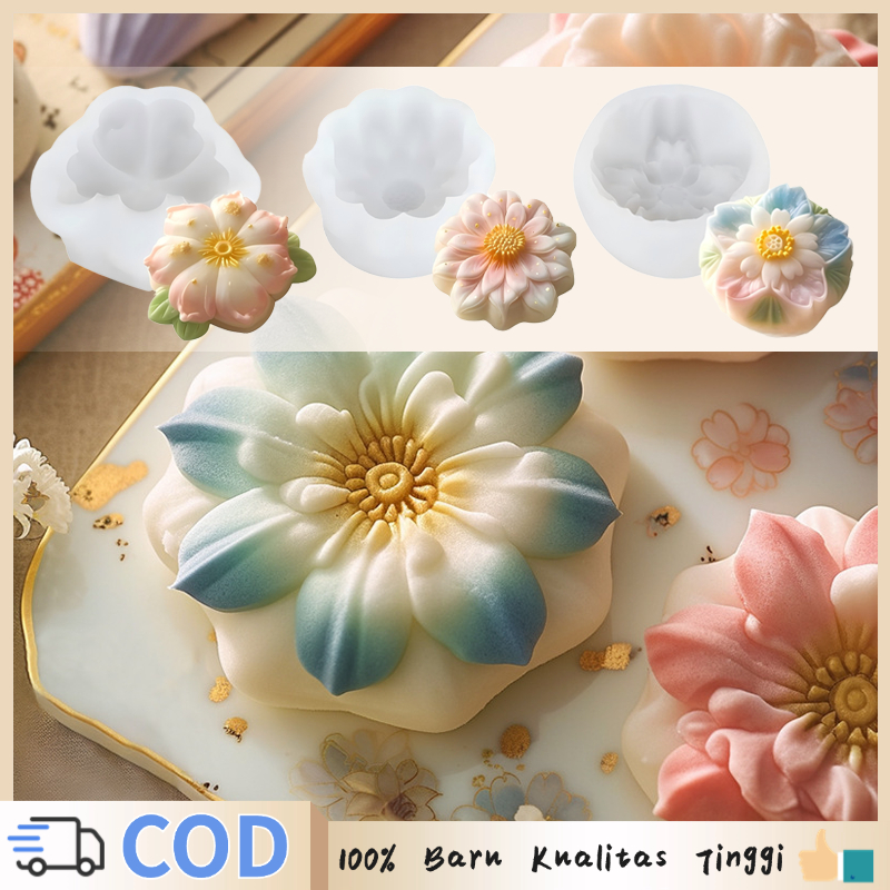 Cetakan Puding Silikon Bunga Besar Cetakan Pudding Estetik Cetakan Pudding Lucu Cetakan Silikon Bung