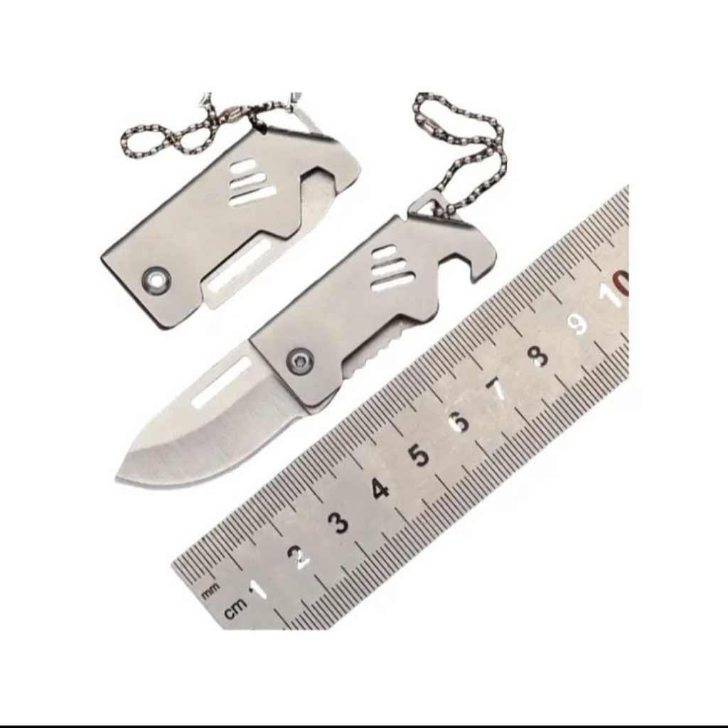 Pisau Cutter Lipat Folding Utility Knife stainless stell D2