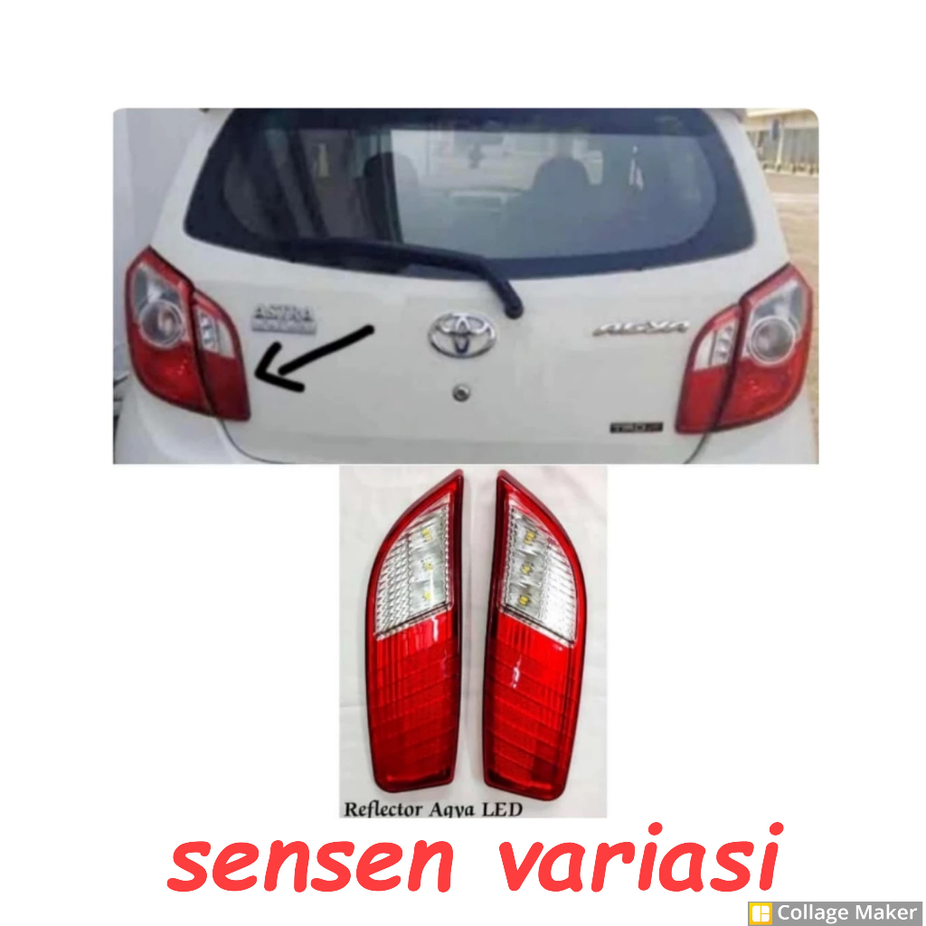 Lampu LED Reflektor Tambahan Bagasi Mobil Agya Ayla