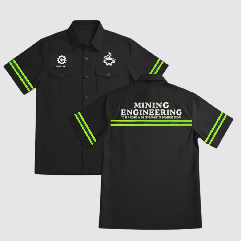 KEMEJA WORKSHIRT MINING ENGINEERING PITA SKOTLIGHT BORDIR KOMPUTER