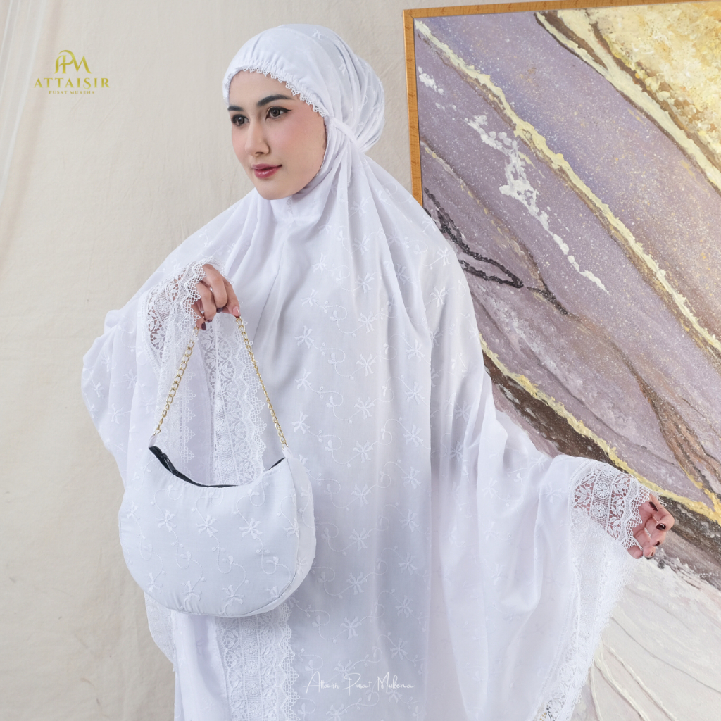 Apm Mukena Dewasa Premium Katun Paris Bordir Syarifah Series Apm