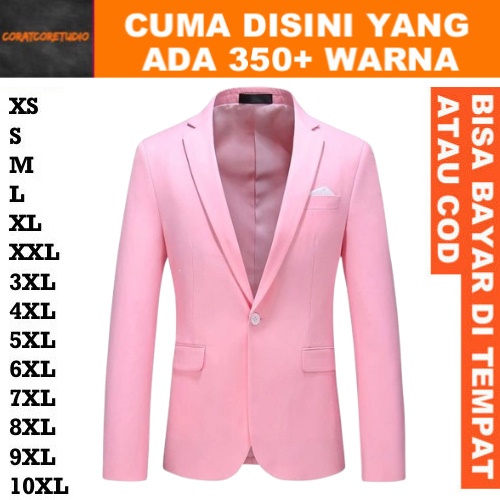 READY STOCK REALPIC GRAYWOL JAS PRIA UKURAN BESAR / JAS NIKAH UKURAN JUMBO JAS PINK SIZE JUMBO / Bla