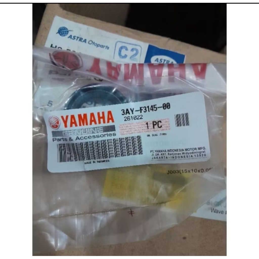 SEAL SIL  SHOCK DEPAN YAMAHA MIO MIO J JUPITER Z KODE PART 3AY-F3145-00 ORIGINAL
