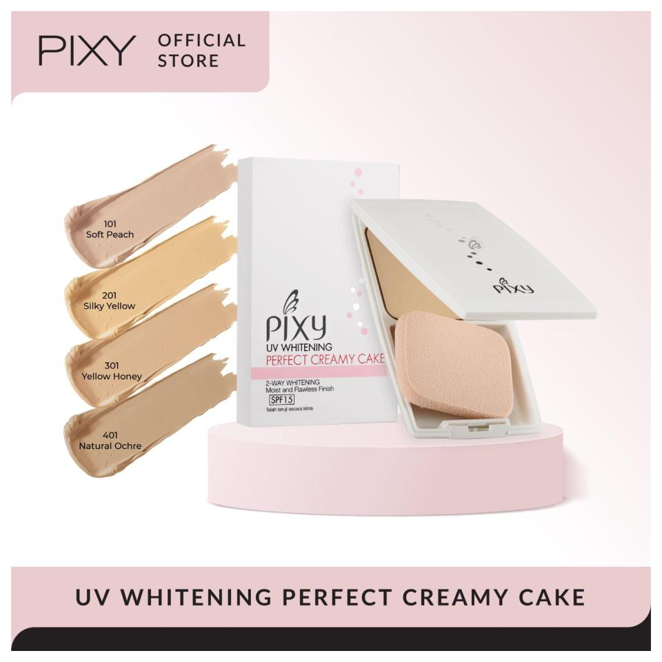 PIXY UV WHITENING PERFECT CREAMY CAKE PIXY PERFECT CREAMY CAKE PIXY BEDAK BASAH PIXY ADA REFILL