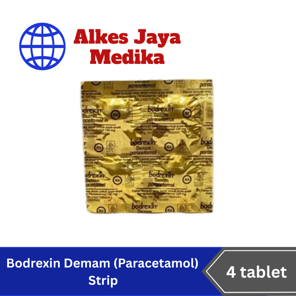 Bodrexin Demam (Paracetamol) Isi 4 Tablet - Obat Demam Anak