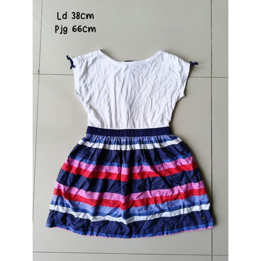 [size 6-7T] Preloved dress anak color rainbow tommy hilfiger