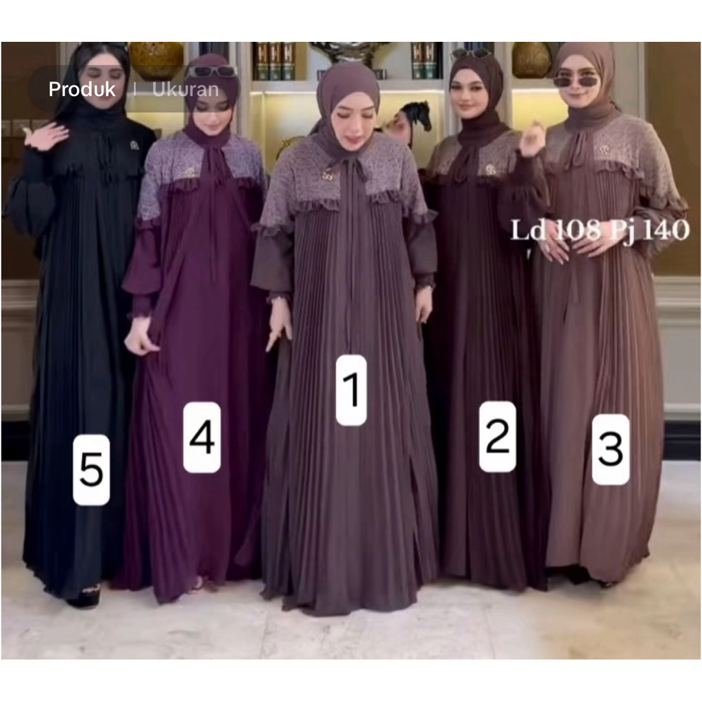 Gamis Plisket By Shella Saukia