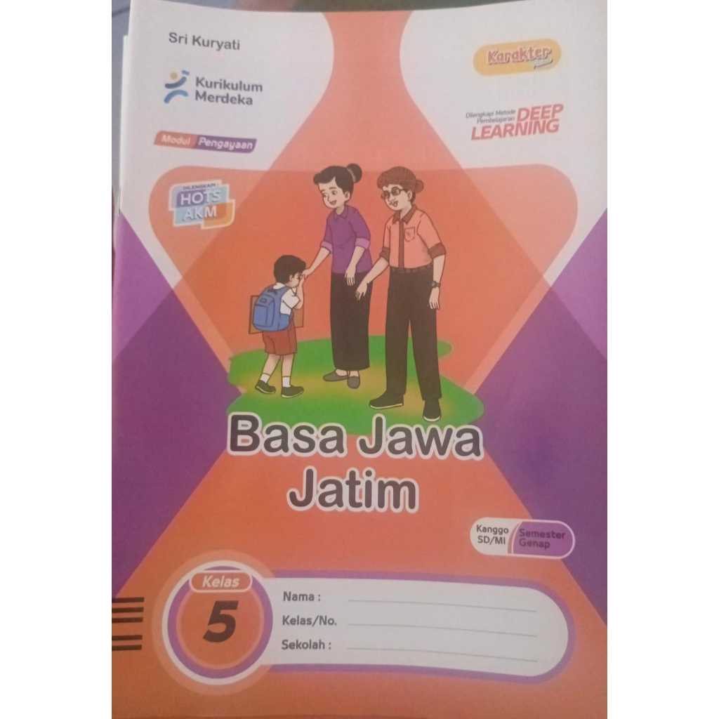 PUSTAKA LKS  PERSADA KELAS 5 BAHASA JAWA  SEMESTER 2 TERBITAN 2025