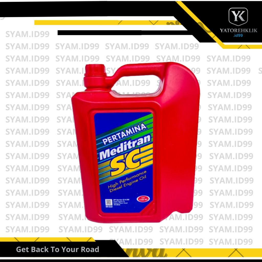 Oli Diesel Pertamina Meditran SC 15W-40 10 Liter Original | Oli Mesin Diesel Truk Bus Pick Up
