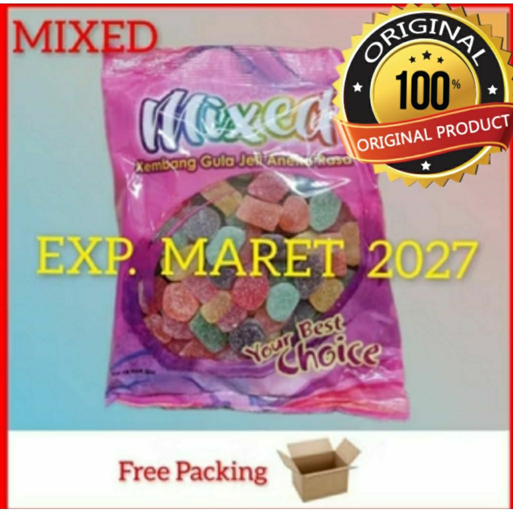 Jelly Waisun 1kg /jelly Malaysia/waisun jelly/kembang gula jelly/mixed