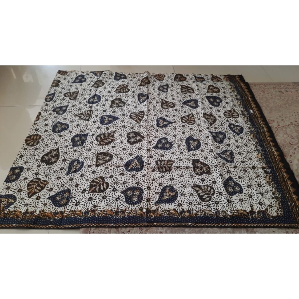 kain batik pria wanita full tulis asli khas trusmi cirebon motif klasik warna coklat bahan katun
