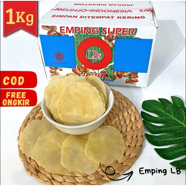 EMPING MELINJO SUPER LBS 1KG , EMPING MELINJO MENTAH TIPIS HIGH QUALITY